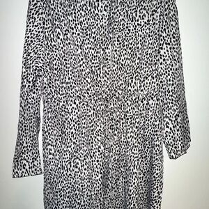 Leopard Print Long Sleeve Dress